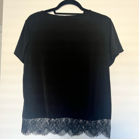 Catherine black top with lace bottom - Picture 3 of 5